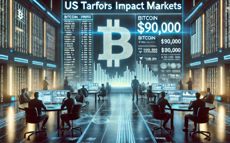Bitcoin al borde de los $90,000 mientras los inversores de ETF huyen por temor a aranceles de EE.UU.